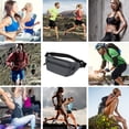 thumbnail image 5 of Bolso de pecho, bolso de cintura impermeable, bolso de mensajero de hombro para deportes al aire libre y ocio, gris, 5 of 5