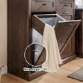 thumbnail image 7 of SinCiDo Kitchen Double Tilt Out Trash Can Cabinet, 20 Gallon Farmhouse Wooden Trash Garbage Can with Drawer, 7 of 7
