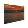 thumbnail image 2 of Trademark Fine Art "Sunset Paddle" Canvas Art by Kurt Shaffer, 2 of 3