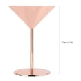 thumbnail image 4 of Copa de acero inoxidable para bar, para champán, vino tinto o cócteles, color oro rosa., 4 of 5