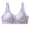 Purple, variant on IQOGKRN Women Wireless Front Button Comfort Bra for Elderly Mature Ladies Printed Breathable Wirefree Brassiere Wide Vest Strap Anti-Sagging Support Lingerie Beige 36