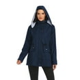 thumbnail image 3 of Women's Hooded Rain Jacket Outdoor Raincoat Windbreaker, 3 of 5