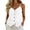 White, variant on Womens Camisole Sleevelessp Tank Tops Button down V Neck Spaghetti Strap Cami Summer Going out Tee Shirts