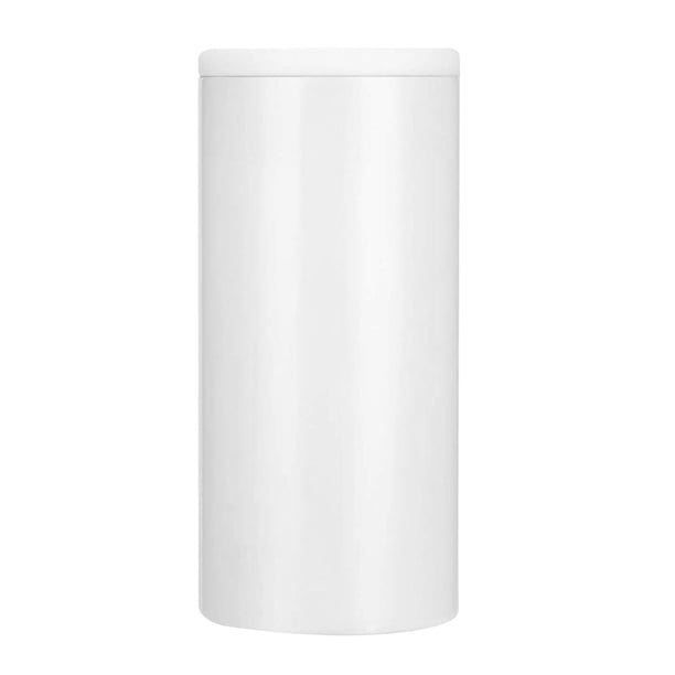 Ounissouiy Enfriador de latas de 12 onzas, enfriador delgado de acero inoxidable, botella de enfriamiento portátil con aislamiento al vacío Barra de herramientas Blanco 7.2*7.2*15.8 CM