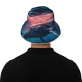 thumbnail image 5 of Cauagu Sunshine Ocean Whale for Unisex Bucket Hat,Outdoor Summer Beach Fishing Sun Hat Hot Summer Reflective Bucket Hat Fun Outdoor Vacation Hat for Men and Women, 5 of 6