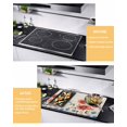 thumbnail image 3 of nqOlkjepod Large Induction Cooktop Protector Mat 28.5"x20.5", Independence Day Stove Top Covers for Electric Stove, Vintage Red Blue Botanical Floral Stove Burner Cover Mats, Glass Top Stove Cover, 3 of 8