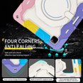thumbnail image 2 of FJLBDE Case for iPad Pro 12.9 inch 2022/2021/2020/2018 with 360 Kickstand, Shoulder Strap Carrying Protective Cover, Multicolor Pink, 2 of 6