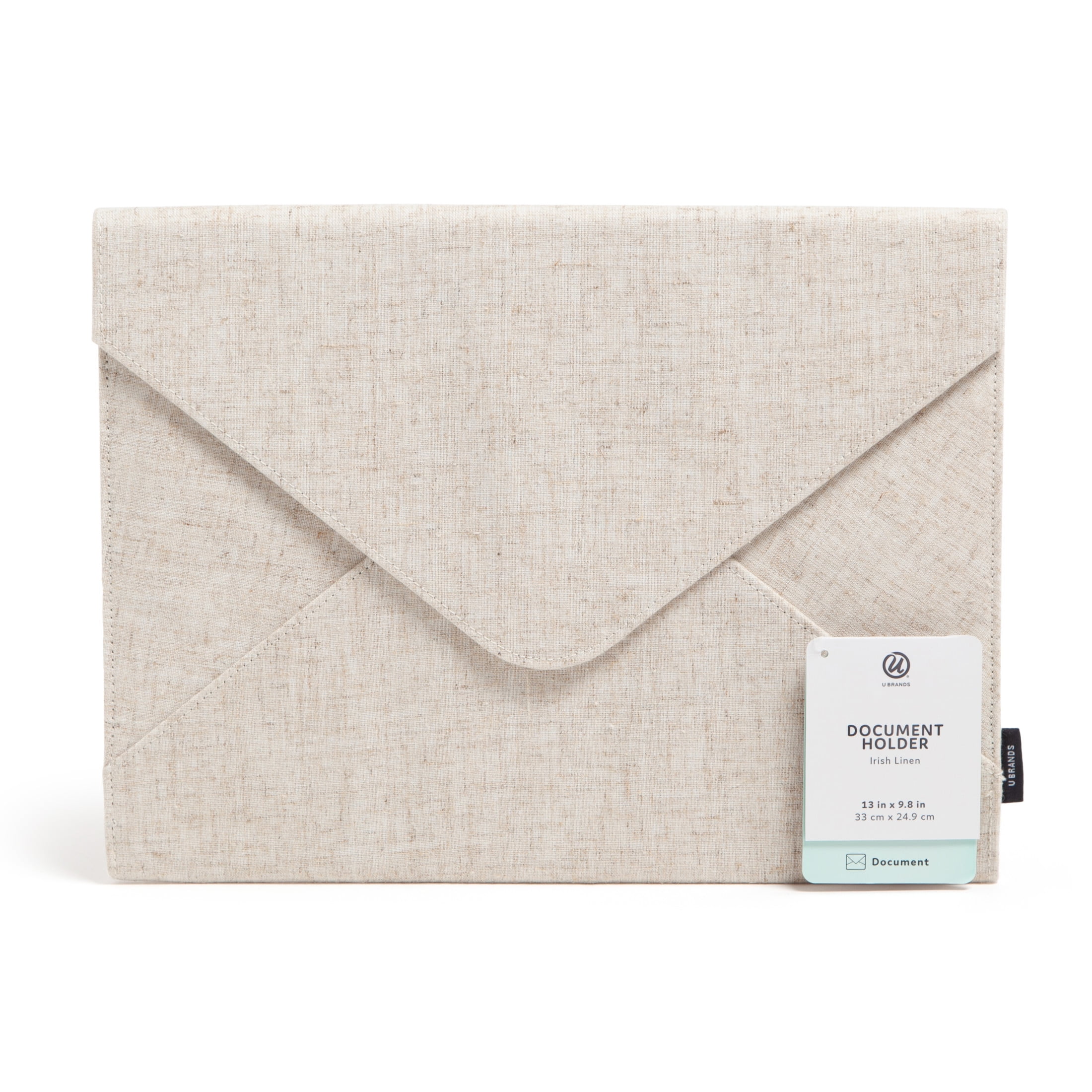 U Brands Linen Document Holder File Sorter, 13 x 9.75 in., Beige
