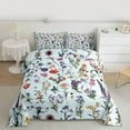 thumbnail image 2 of Feelyou Cartoon Lavender Floral Queen Comforter Set, Rustic Leaf Plant Bedding Sets, Kawaii Groovy Daisy Flower Reversible Bedding Comforter Set, Breathable Home Decor, 3 Pieces, 2 of 8