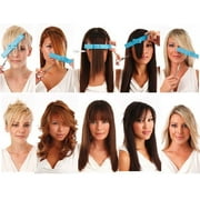 Original CreaClip Bangs & Scissors - As seen on Shark Tank - Hair Cutting Tool Guide For All Bangs & Bob