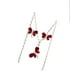 thumbnail image 4 of COLLAR DE LIBELULA ROJA DE PLATA Y ARETES, 4 of 4