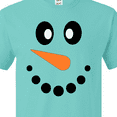 thumbnail image 4 of Inktastic Cute Smiling Snowman Face with Carrot Nose T-Shirt, 4 of 5