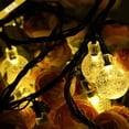 thumbnail image 2 of Paquete de 200 luces LED de 72 pies con forma de globo de cristal para exteriores, luces solares impermeables para exteriores con 8 modos de iluminación, luces solares para jardín, árbol, pa, 2 of 5