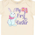 thumbnail image 4 of Inktastic My 1st Easter Cute White Bunny with Spring Flowers Boys or Girls Baby Bodysuit, 4 of 5