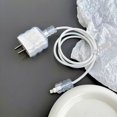 thumbnail image 2 of Cute iPhone Charger Cable Protector Classic Clear Design Charging Cable Protector for Women Girls Non-Yellowing Soft Wave Shape Charger Case, 2 of 8
