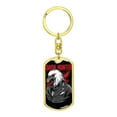 thumbnail image 4 of Dark Hunter Keychain Dog Tag Stainless Steel or 18k Gold, 4 of 8