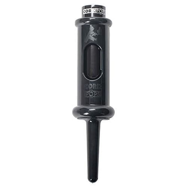 Abridor de botellas de vino Cork Pops Original Negro 16,5 cm con recambio