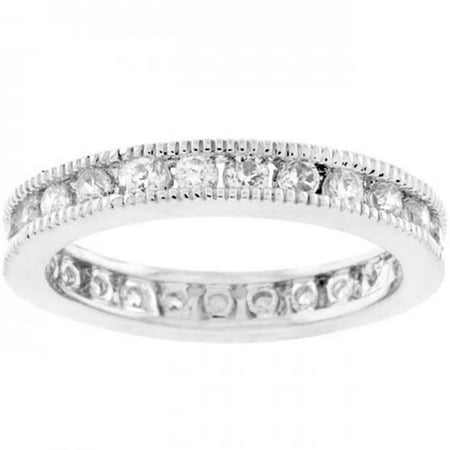 Icon Bijoux R07233R-C01-07 Classic Milgrain Eternity Band (Size: 07)