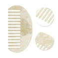 thumbnail image 3 of Unique Bargains 1 Pc Half Round Hair Comb Yellow Acetate Sheet, 3 of 6