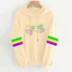 thumbnail image 1 of Xuyuer Women Mardi Gras Sweatshirts Carnival Sweatshirt Funny Mask Graphic Long Sleeve Shirt Pullover Top, 1 of 4