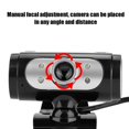 thumbnail image 4 of Usb2.0 720 Pc Cámara Hd Usb Web Camera Mic Para Computadora Laptop Led Light Black Advancent EL006877-00, 4 of 6