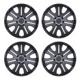 thumbnail image 6 of (4 Pack) 15 inch Universal Black Wheel Rim Cover Hubcaps Snap on Car Truck SUV-Black Matte, 6 of 9