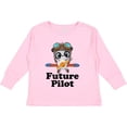 thumbnail image 3 of Inktastic Boys Future Pilot Panda Boys Long Sleeve Toddler T-Shirt, 3 of 5