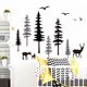 thumbnail image 4 of Adhesivo de pared para padres Bosque Deer Adhesivo de pared Oso Pino Árbol Adhesivo de pared Mural Art Wallpaper para DIY Kids Room Kindergarten Calcomanía de vinilo extraíble JAMW Sencillez, 4 of 5