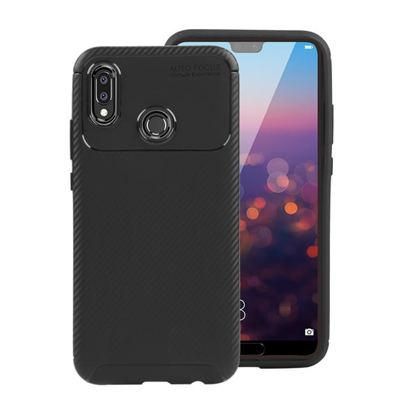 ZOUSSIQI For Huawei P20 Lite Slim Shockproof Frosted Soft TPU Phone Case Phone Protective Cover Black EL225#68038