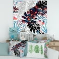 thumbnail image 2 of Designart ' Abstract Tropical Floral Patchwork I ' Tropical Canvas Wall Art Print, 2 of 4
