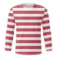 thumbnail image 3 of Mens Casual Striped T-Shirts Crew Neck Long Sleeve Tops Classic Breton Striped Tees for Daily Wear, 3 of 8