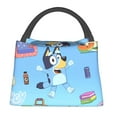 thumbnail image 2 of Lsque Bluey Pattern Portable Insulation Lunch Bag, Insulated Food Delivery Bag, Meal Grocery Tote Insulation Bag Large Capacity Reusable Warming Bag, 2 of 9