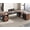 Walnut, variant on 78.7" L Shaped Executive Desk With Lateral File Cabinet, Modern Corner Computer Desk With Power Outlets, Extra Large Office Desk With Drawers & Storage Shelves, Business Furniture, Gray