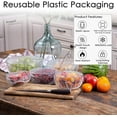 thumbnail image 2 of 100PCS Elastic Food Storage Covers Reusable Stretch Plastic Wrap Bowl Covers Alternative to Foil for Family Outdoor Picnic, 2 of 6