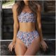 thumbnail image 5 of Mujeres sexy con almohadilla en el pecho sin aros Estampado digital Cintura alta Bikini dividido Fridja  nalpqowj59361, 5 of 9