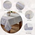 thumbnail image 5 of Purple Grey Table Cloth Waterproof Tablecloths, Farmhouse Gray Barn Wooden Vintage Striped Tablecloth Dining Table Cover for Kitchen Party Tabletop Outdoor, Rectangle Tablecloth 54x108 Inch, 5 of 9