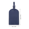 thumbnail image 2 of Unique Bargains 1 Pc Horizontal Flip Luggage Tag for Travelling Deep Blue Polyurethane, 2 of 5