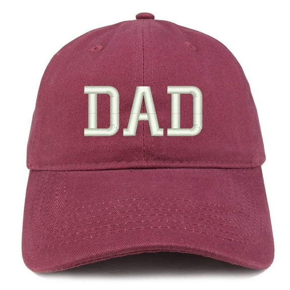 Trendy Apparel Shop Dad Embroidered Brushed Cotton Dad Hat Cap