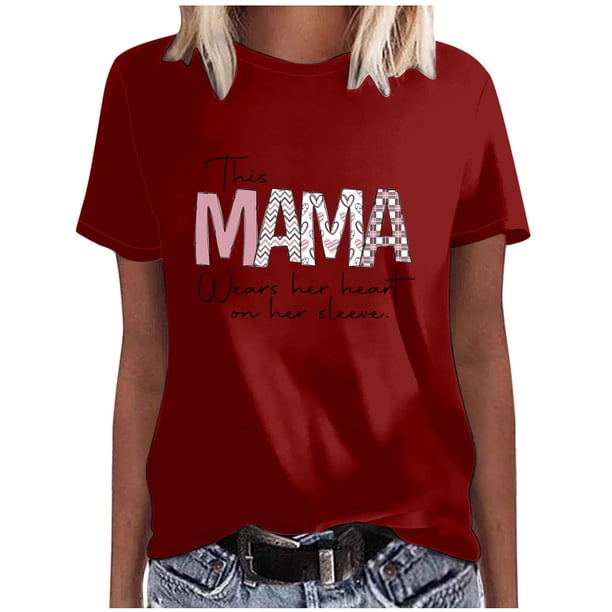 Elegante blusa de manga corta con cuello redondo y manga abullonada para mujer OAVQHLG3B Store lin121212