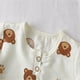 thumbnail image 4 of Odeerbi 6M-13Y Niños Niñas Verano Algodón Pijamas Manga Larga Tops Pantalones Conjunto Suave Imprimir Sleepwear Ligero Transpirable Pijama Set, 4 of 8