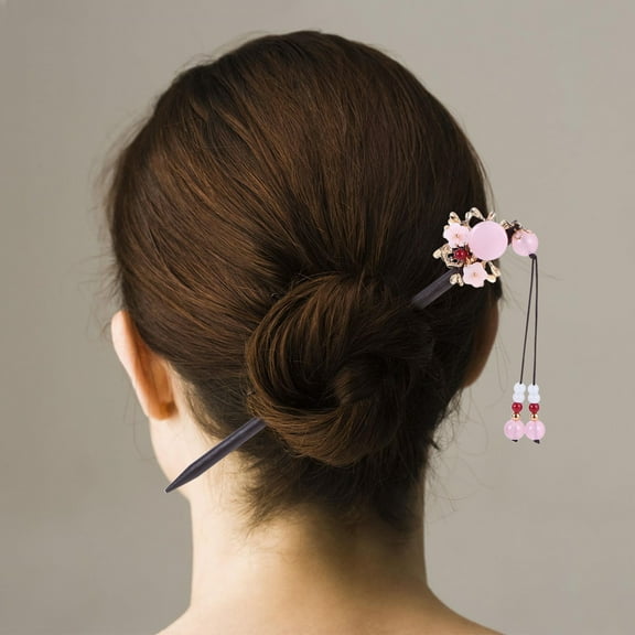 OATIPHO 1Pc Antique Style Wooden Hair Clasp Classical Design for Decorative Use