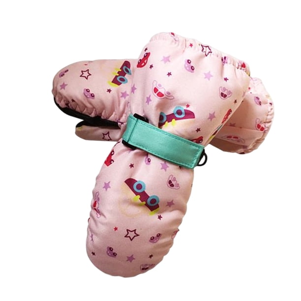 Cateissary 1 par de guantes de esquí, manopla de invierno, calentador de manos, equipo de senderismo, artesanía multiusos, aspecto bonito, Kits de decoración para fiestas Rosa claro