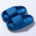 thumbnail image 2 of kpoplk Slides for Kids,Boys Girls Shower Slippers Bathroom Pool Sandals,Toddler Home House Open Toe Comfy Thick Sole Slippers,Summer Non-Slip Beach Shoes(Sky Blue,2), 2 of 6