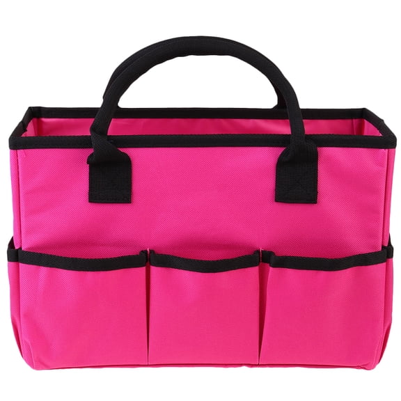 WSTEER Practical Storage Handbag Multifunctional Storage Bag Useful Sundries Pruning Tools Pouch for Daily Use (Pink)