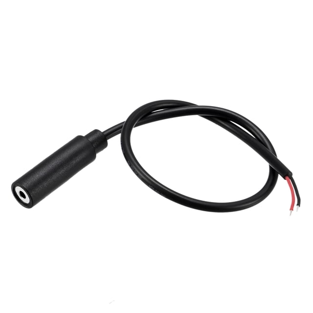 Uxcell Jack hembra de 2.5mm a cable desnudo TS 2 polos mono 3/32" Cable de audio 0.25m, 2 paquetes