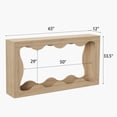thumbnail image 3 of Bingirl Table Console Rustique Naturelle de 63 Pouces avec Rangement à 2 Niveaux pour Entrée Étroite et Sofa, 3 of 7
