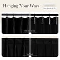 thumbnail image 3 of NICETOWN Black Velvet Curtains for Bedroom, Soft Luxury Vintage Pinch Pleat Blackout Thermal Insulated Velvet Curtain Drapes for Theatre Cinema, 40"x90", 2 Panels, 3 of 9