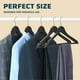 thumbnail image 3 of Perchas de Madera Lifemaster con Gancho Giratorio 360° y Soporte para 10 kg, Color Negro, 3 of 7