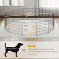 thumbnail image 3 of PawHut Foldable Metal Exercise Pet Playpen Yard Dog Puppy Kennel 12 Panels, 3 of 10