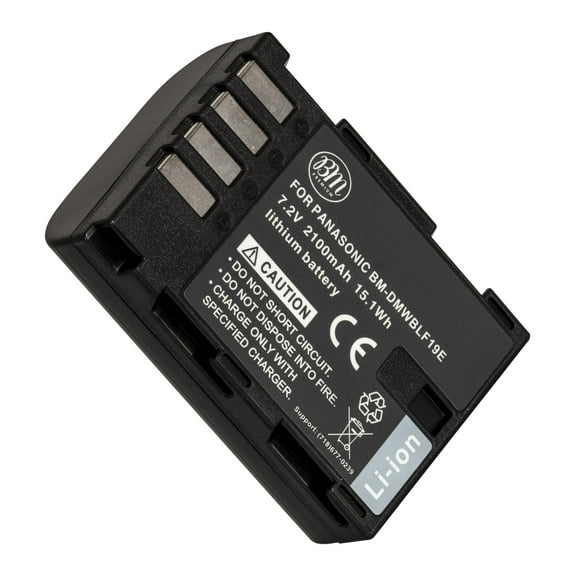 BM Premium DMW-BLF19, DMW-BLF19e, DMW-BLF19PP Battery for Panasonic Lumix DC-G9, DC-GH5, DMC-GH3, DMC-GH3K, DMC-GH4, DMC-GH4K Digital Camera